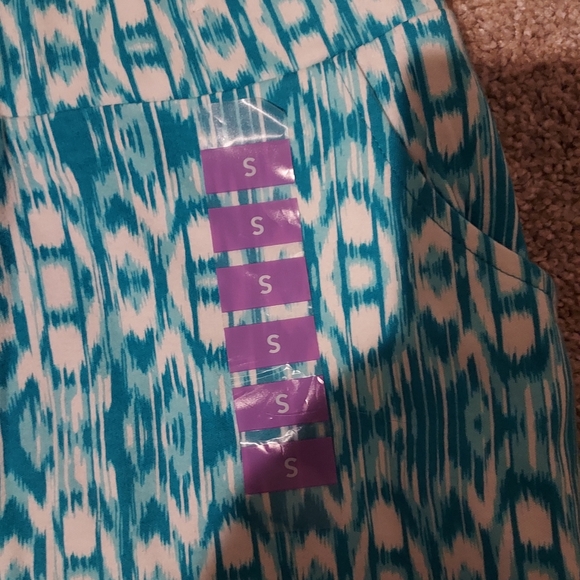 Jones NY Small Side Ruched Skort Turquoise Blue Pull On Tennis Pickleball Golf - Picture 6 of 11